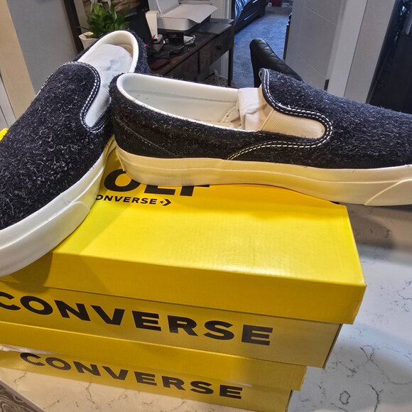 Converse x GOLF le FLEUR One Star Slip Pro Shoes Slip-On BLACK MENS SIZE 13 NEW - Picture 3 of 9